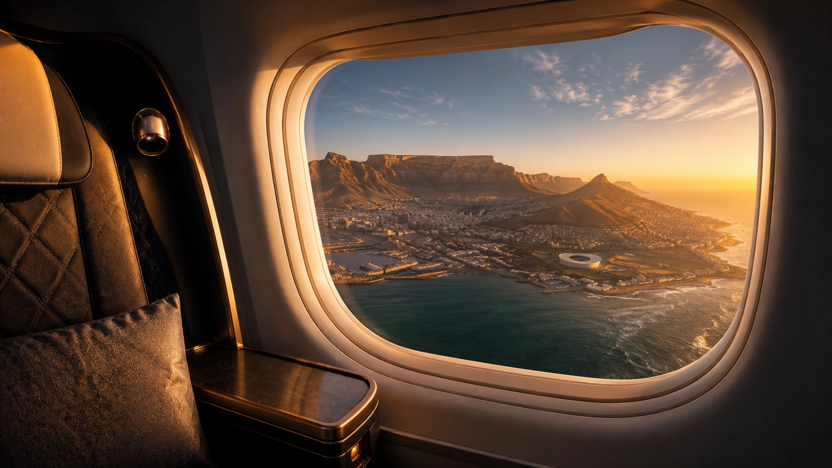 Direct overnight to Cape Town in a flat bed, no jet lag. Best airlines, real fares from £2,100, and the cheapest months to fly business class