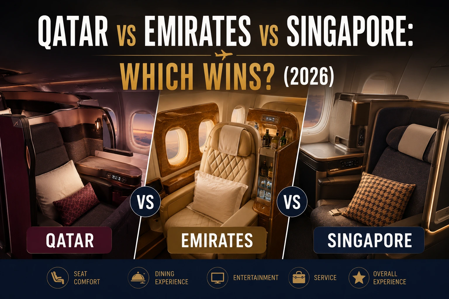 Qatar vs Emirates vs Singapore: Which Wins? (2026)